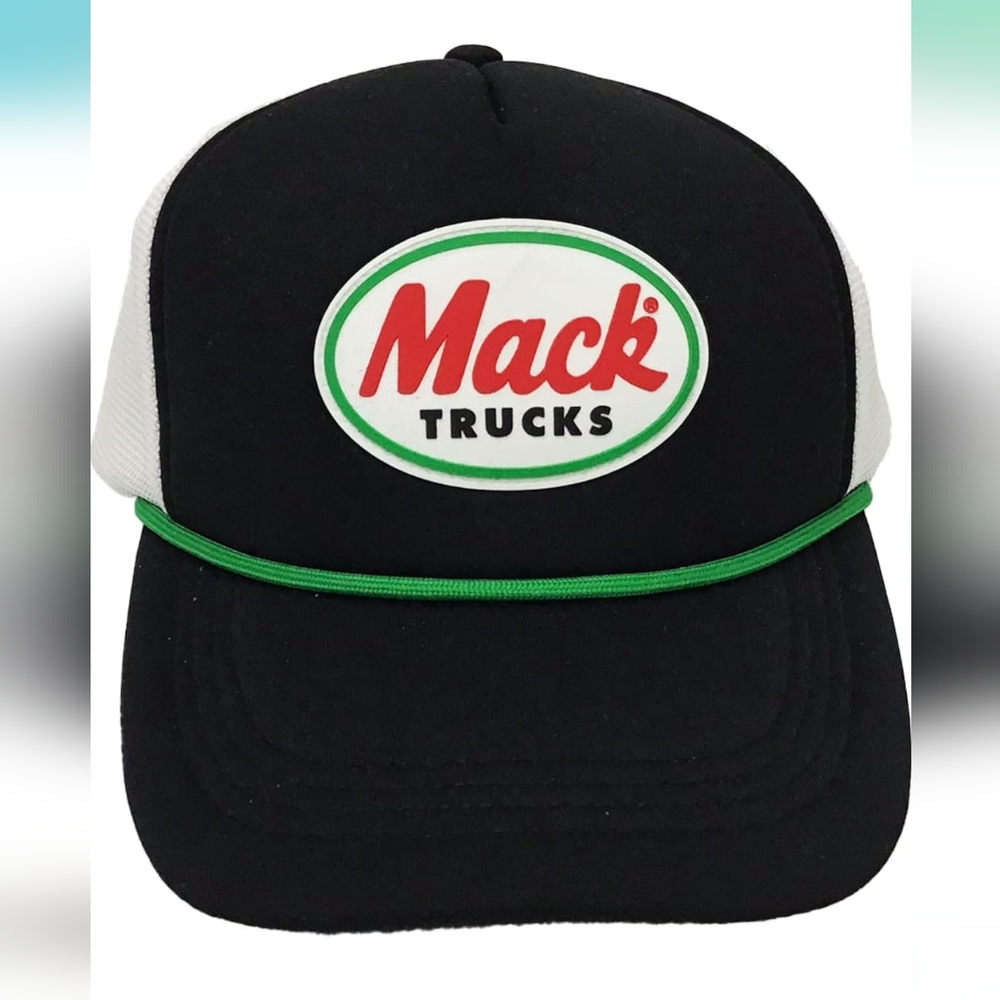 Mack Truck Patch Rope Snapback Hat men's black